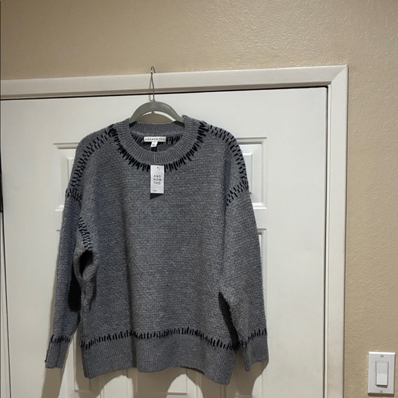 And Now This Gray crewneck Sweater - Picture 1 of 1